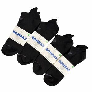 BRAND NEW 4 Pairs Bombas Socks Black Size XL